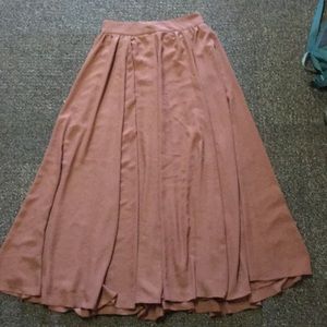 Brown Anthropologie midi/maxi flowy skirt!